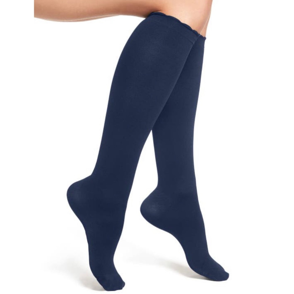Nordstrom Navy Blue Compression Trouser Socks XL